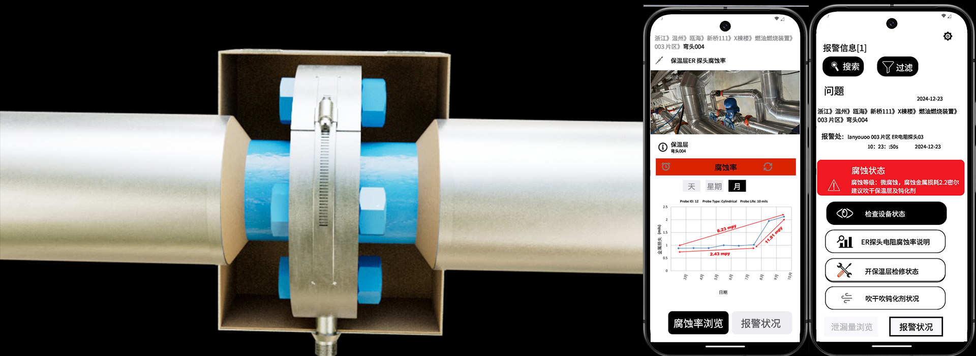 保溫層下腐蝕泄漏檢測系統(tǒng)